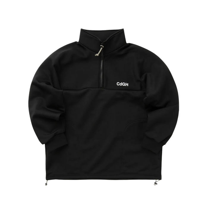 COMME des GARÇONS Homme Men's Half Zip Sweatshirt - Black