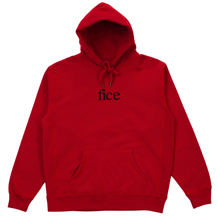 FICE Premium Heavyweight Hoodie - Red/Black