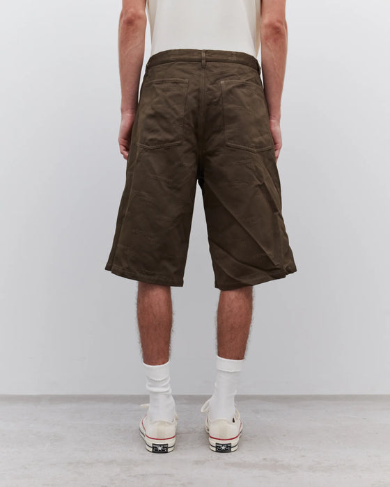 COMME des GARÇONS SHIRT "Strong Will" Woven Short - Khaki